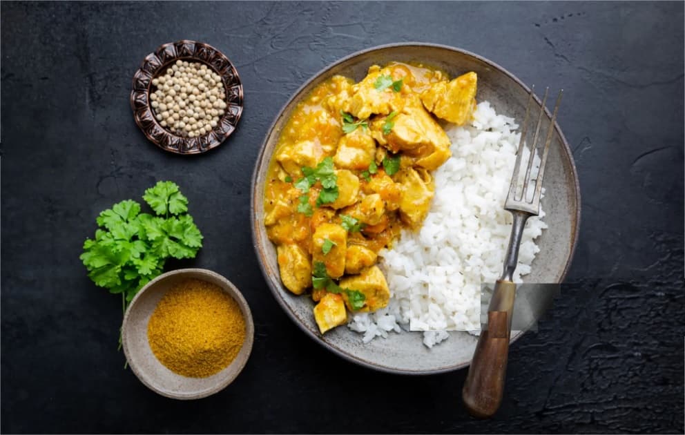 Poulet Curry au riz